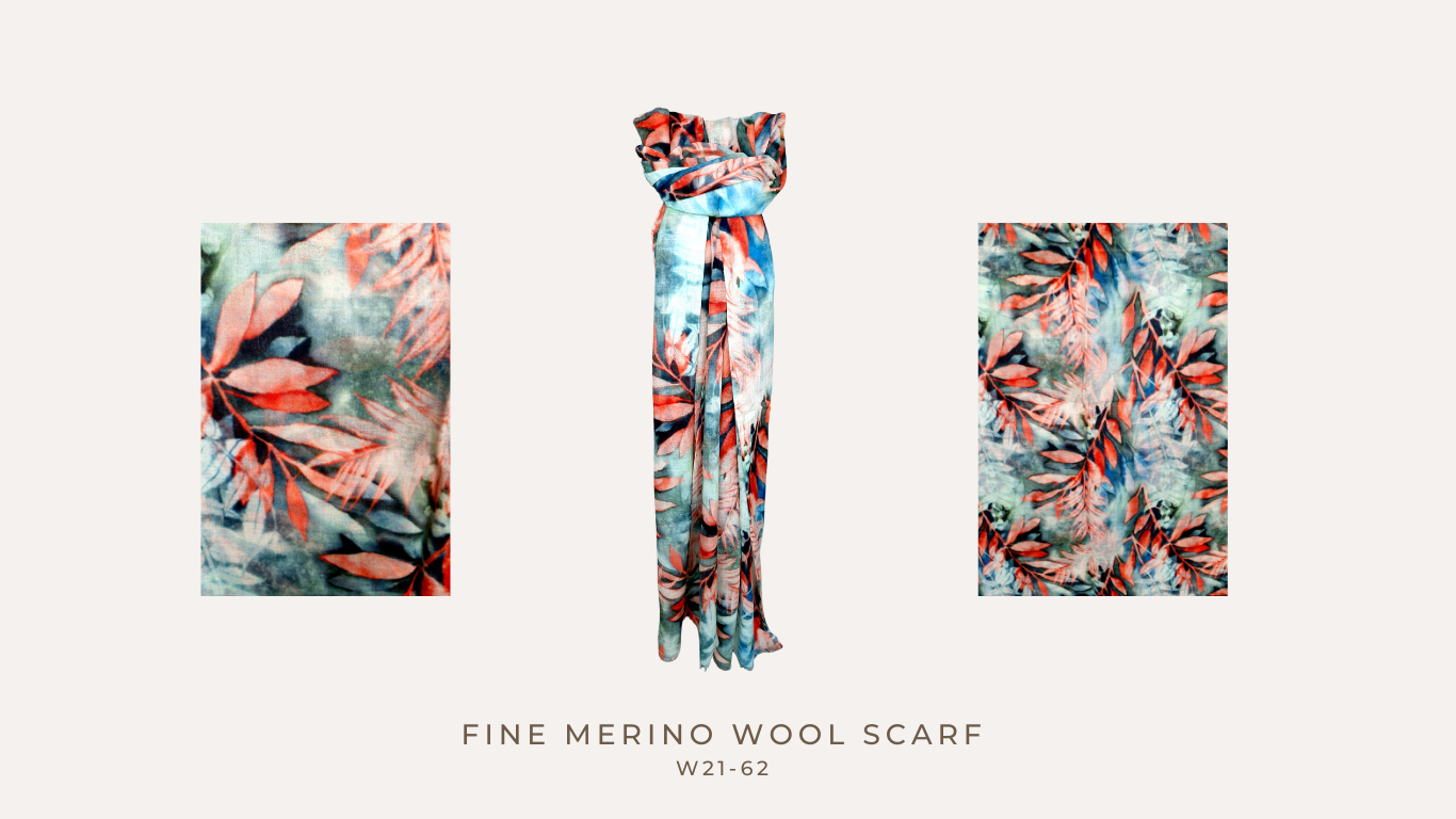 Merino Wool & Silk Scarf