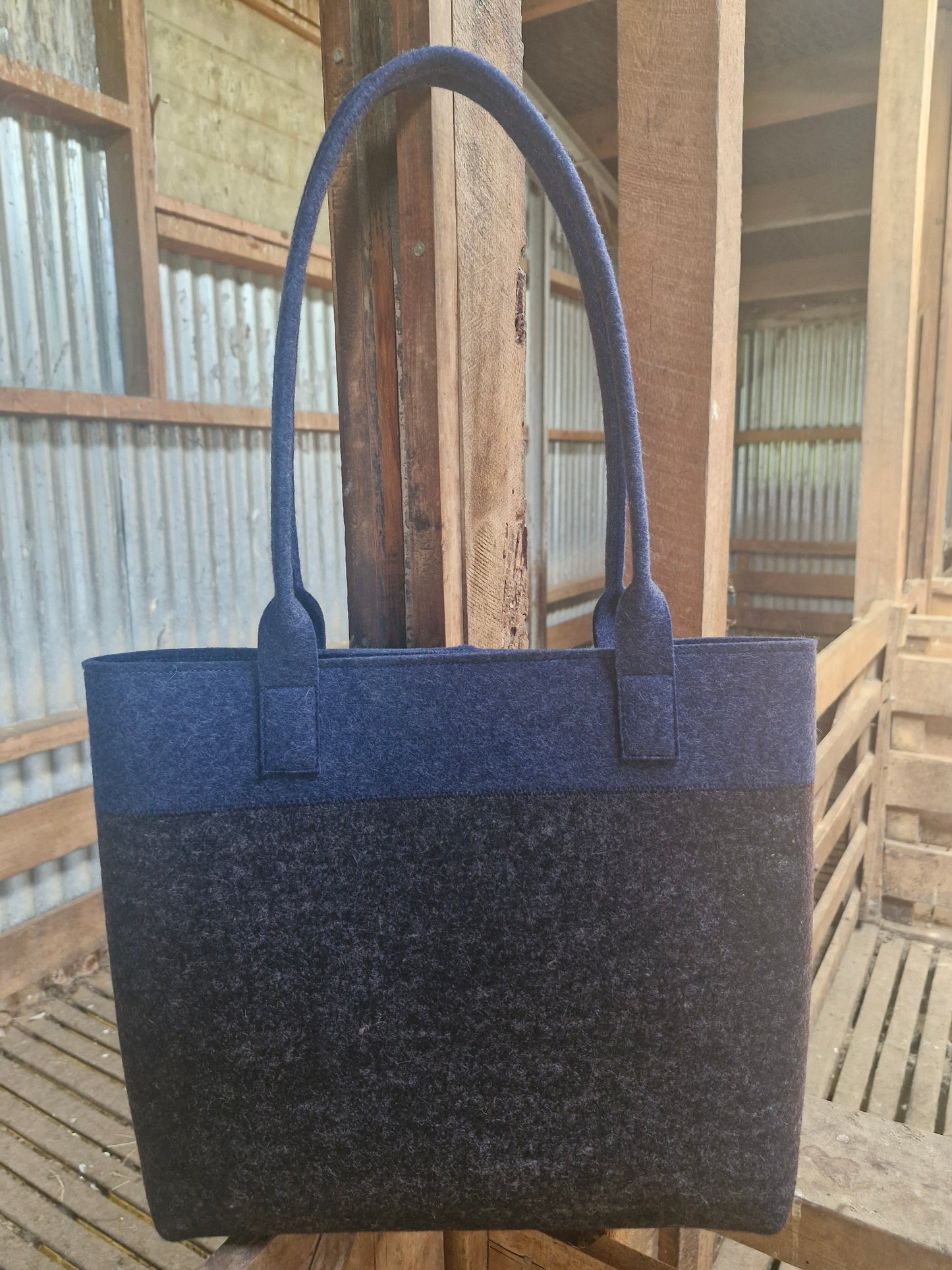 Merino Tote Bag - Two Tone
