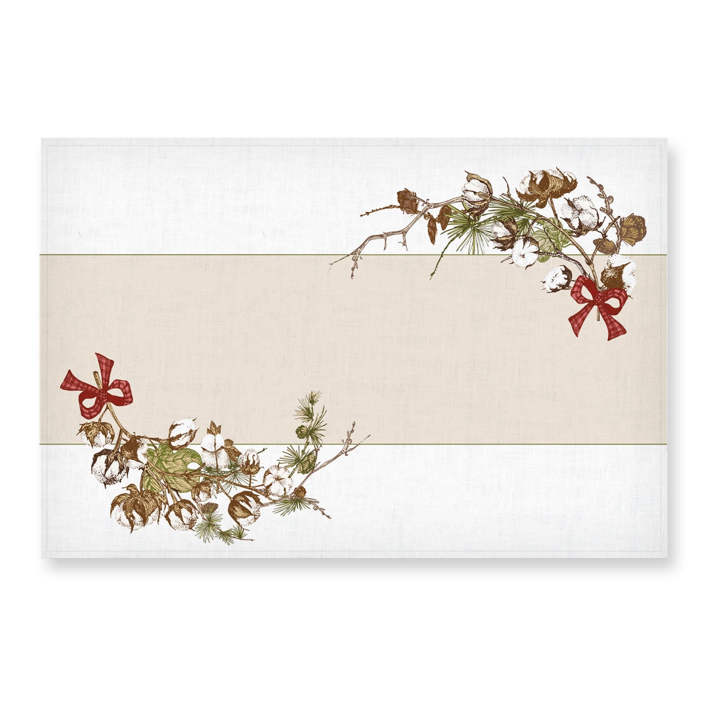 Linen Christmas Botanical Garland