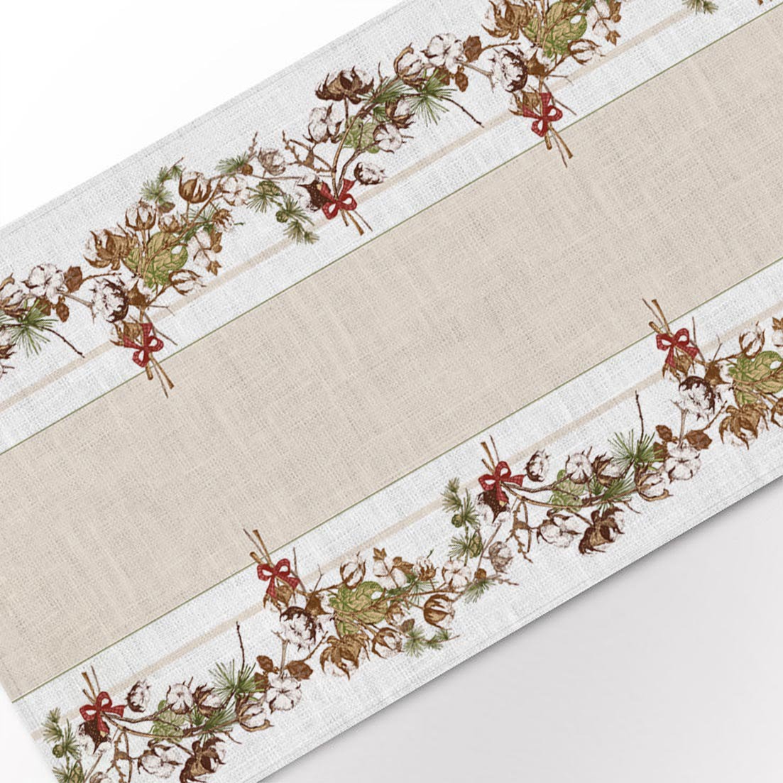 Linen Christmas Botanical Garland
