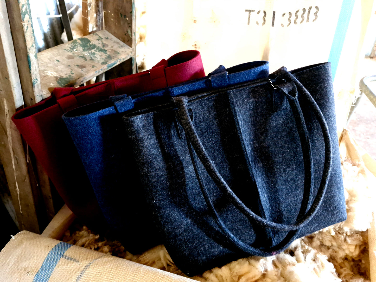 Merino Tote Bag - One Tone
