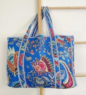 Cotton Quilted Tote Bag