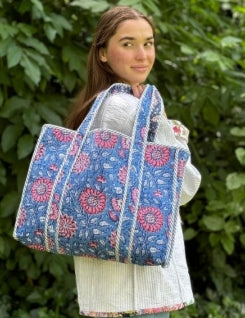 Cotton Quilted Tote Bag