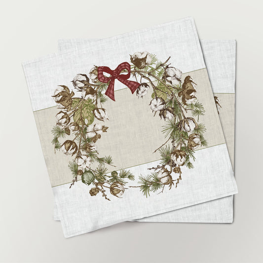 Linen Christmas Botanical Garland