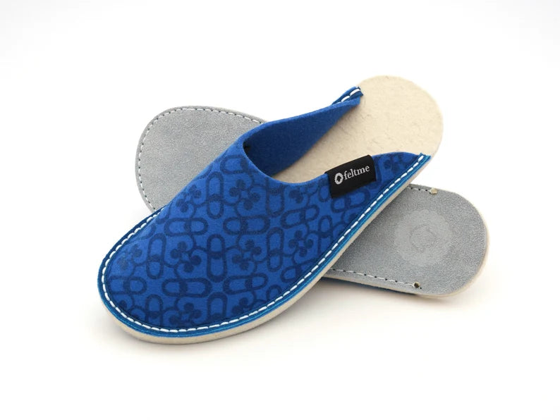 Light Blue Feltme Slipper