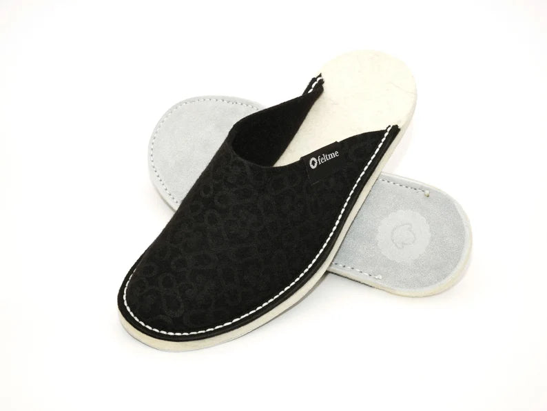 Black Feltme Slipper