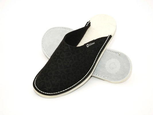 Black Feltme Slipper