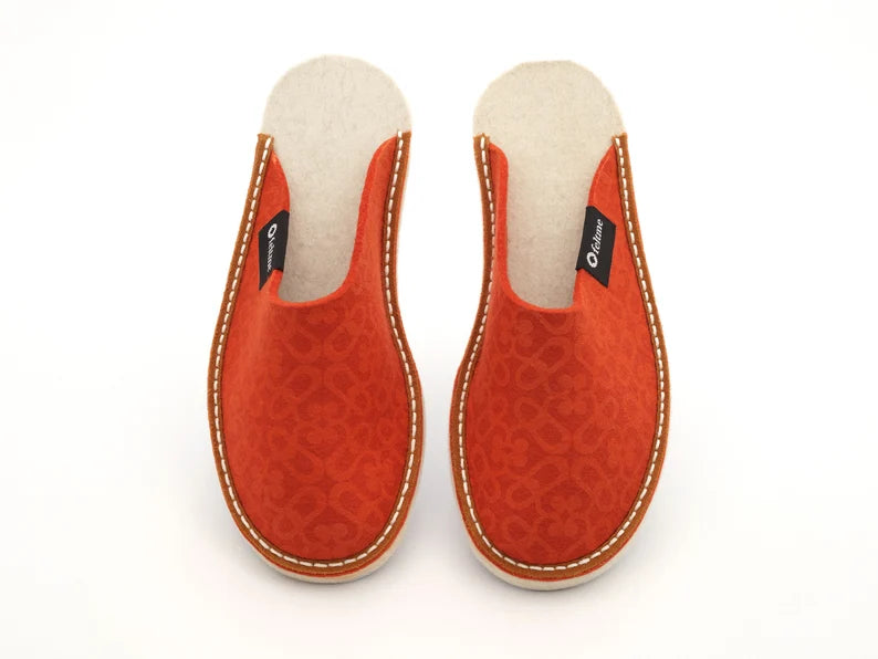 Orange Feltme Slipper