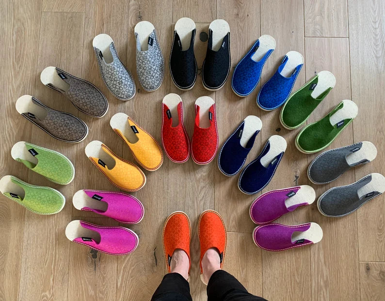 Yellow Feltme Slipper