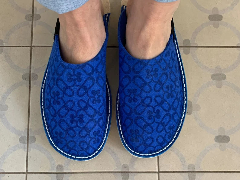 Light Blue Feltme Slipper