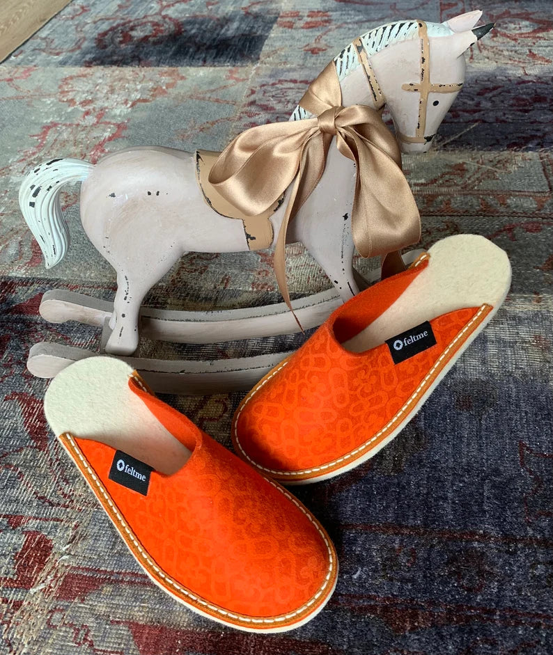 Orange Feltme Slipper