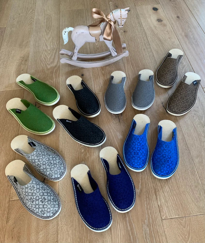 Dark Blue Feltme Slipper