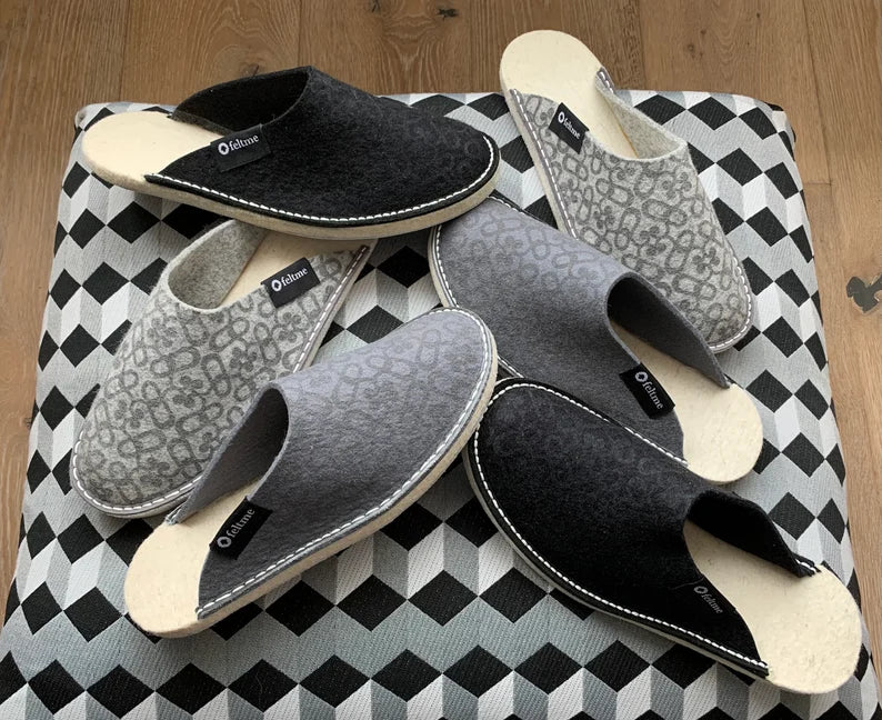 Black Feltme Slipper